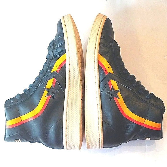 CONVERSE All Star Rayguns/Roswell Pro Leather Black Sneakers Kids Size 5 - Picture 4 of 12